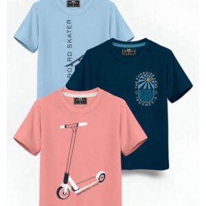 Kids Printed T-Shirt (Pack of 3)